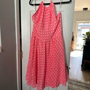 Vineyard Vines Pink and White Kids Dress